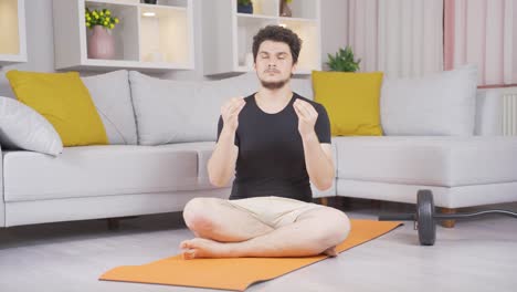 Mann-Macht-Yoga.